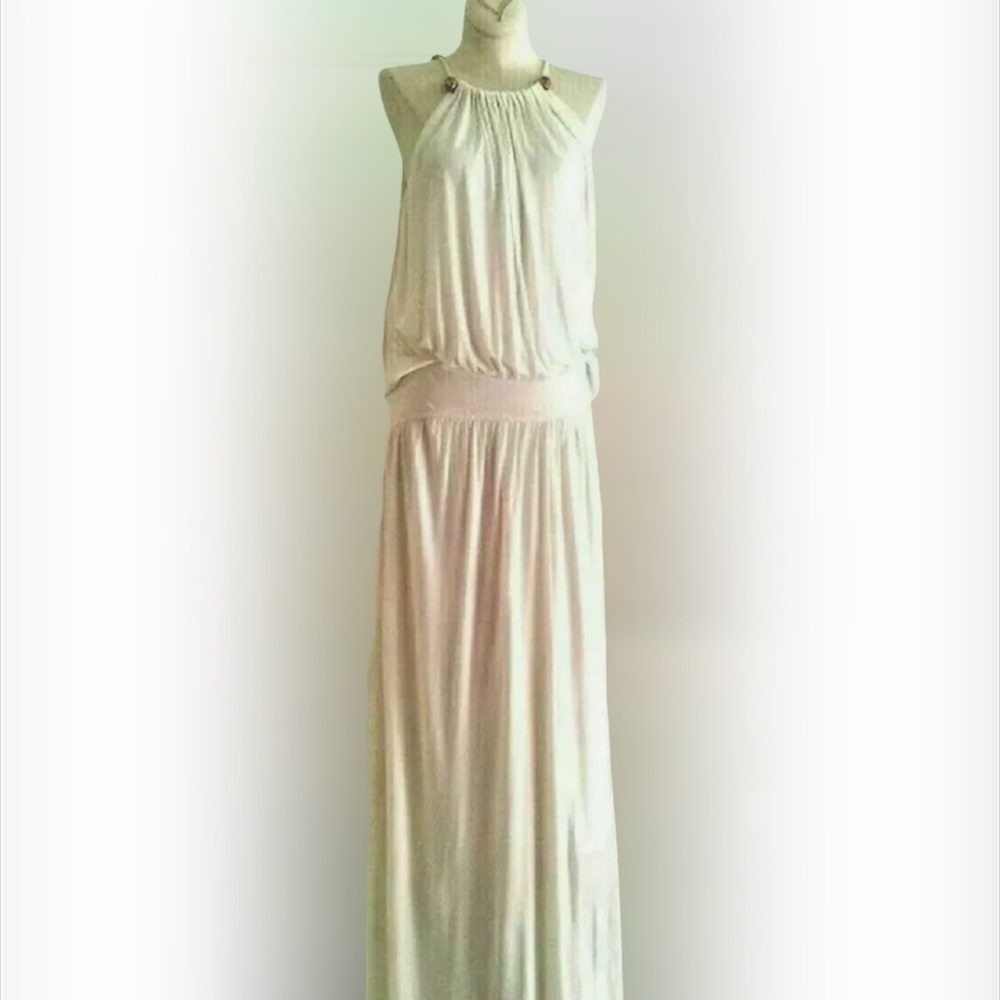 Roberto Cavalli Draped Runway Gown Ivory 40 Italy